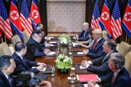Document istoric semnat de Donald Trump şi Kim Jong Un, la finalul întâlnirii din Singapore