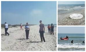 Militarul dispărut a fost găsit înecat pe plaja din Vadu. La fel şi copilul de 14 de ani, pe care încerca să-l salveze (Video)