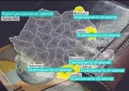 În România există 9 pensionari la 10 salariați. În Teleorman, raportul e de 16 la 10. Care este pensia medie (Video)
