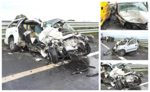 Carnagiul de pe A1, soldat cu 4 morţi, inexplicabil pentru şoferi: "E ilogic, trebuie să fi fost băut, venea în zig-zag" (Video)