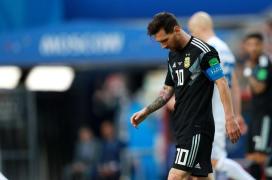 Lionel Messi ratează un penalti la meciul cu Islanda