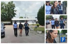 Andreina Maria, tânăra drogată care a omorât un om pe trecere, la Târgovişte, eliberată din arest (Video)