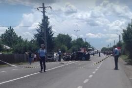Primele imagini ale accidentului de la cioranca, unde două maşini s-au ciocnit