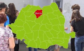 Harta judeţului Bistriţa Năsăud cu rezultatele la Evaluarea Naţională 2018