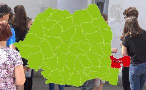 Harta judeţului Tulcea cu rezultatele la Evaluarea Naţională 2018