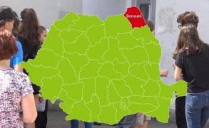 Harta judeţului Botoşani cu rezultatele la Evaluarea Naţională 2018