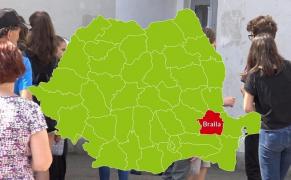 Harta judeţului Brăila cu rezultatele la Evaluarea Naţională 2018