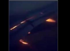 Avionul unei echipe de la Cupa Mondială de fotbal a luat foc în timpul zborului (Video)
