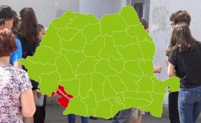 Harta judeţului Mehedinți cu rezultatele la Evaluarea Naţională 2018