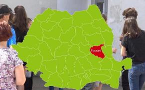 Harta cu rezultatele la Evaluare Națională în Focșani, județul Vrancea