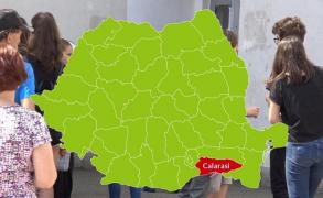 Harta judeţului Călărași cu rezultatele la Evaluarea Naţională 2018