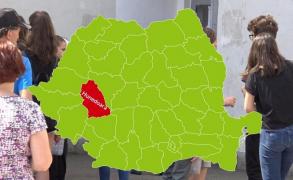 Harta judeţului Hunedoara cu rezultatele la Evaluarea Naţională 2018