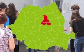 Harta judeţului Harghita cu rezultatele la Evaluarea Naţională 2018