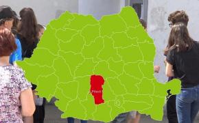 Harta cu rezultatele la Evaluare Naţională în Piteşti, Județul Argeş