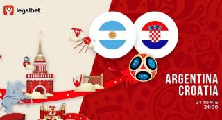 Meci Argentina - Croaţia, la Cupa Mondială 2018