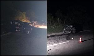 Impact nimicitor la Milcoiu! Două maşini s-au ciocnit frontal, după care una a acroşat un TIR. Sunt 2 morți și 3 răniți grav
