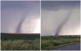 Dublă tornadă în județul Galați