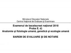 Barem anatomie Bac 2018: Cum se rezolvă subiectele la proba scrisă, profilul real