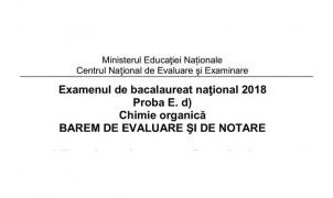 Barem chimie Bac 2018 Cum se rezolvau subiectele la această probă
