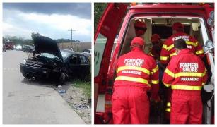 Accident groaznic la Bârlad. O asistentă medicală a tras prea tare de volan, vrând să facă loc unor maşini de pompieri