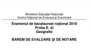 Barem geografie Bac 2018: Cum se rezolvau subiectele