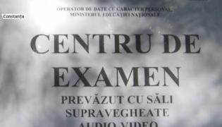 Afiş cu centru de evaluare la Bac 2018