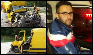 El e tânărul şofer român mort în teribilul accident din Germania. Sergiu era căutat de colegi de mai bine de 12 de ore