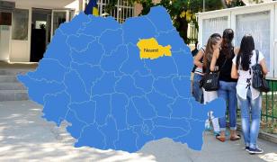 Harta cu rezultatele la Bacalaureat 2018 în judeţul Neamţ
