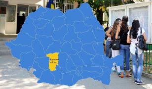 Hartă cu rezultatele la Bacalaureat 2018 cu Râmnicu Vâlcea, judeţul Vâlcea