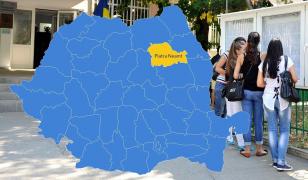 Hartă cu rezultatele la Bacalaureat 2018 cu Piatra Neamţ, judeţul Neamţ