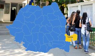 Harta cu rezultatele la Bacalaureat 2018 în judeţul Tulcea