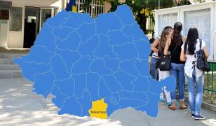 Harta cu rezultatele la Bacalaureat 2018 în Judeţul Teleorman