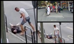 Doi români au fost filmaţi cum se băteau sălbatic, în Italia, pe stradă. Unul dintre ei a primit o sticlă în cap. Imagini îngrozitoare