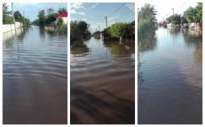 Dezastru în Teleorman. Sute de curţi şi case au fost inundate complet. Intervin pompieri şi din alte judeţe