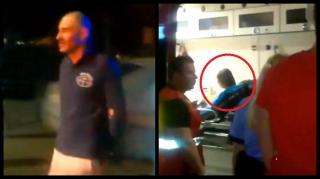 Bărbatul care şi-a bătut mama pe stradă, aproape linşat de oameni în momentul reţinerii. "La puşcărie cu tine!"
