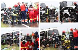 Accidentul de la Sâncrăieni, bilanţ înfiorător. 15 victime: 2 morţi şi 13 răniţi