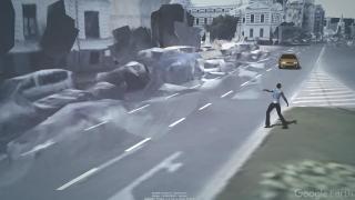 Cum a fost spulberată poliţista de la rutieră de şoferul cu BMW (Animaţie 3D)