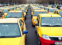 Protest al taximetriştilor, organizat la Gara de Nord