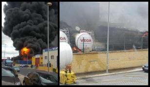 Un şofer român de camion, neplătit de două luni, a incendiat firma care-l angajase, în Spania (video)