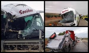 Un român e printre răniţii accidentului din Spania, unde un autocar cu 46 de pasageri s-a ciocnit cu un TIR. Detalii despre starea acestuia