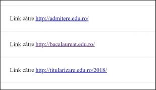 Prima pagină de pe site-ul edu.ro