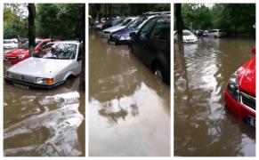 Mai multe strazi din Bucuresti au fost inundate dupa o ploaie puternica