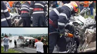 Un mort, într-un accident cu un autocar în care erau 15 persoane, la Iaşi. S-a activat codul roşu de intervenţie (video)