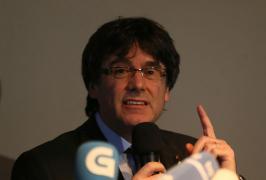 Fostul lider catalan Carles Puigdemont, la o conferinţă de presă la Berlin