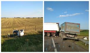 Un șofer de TIR a murit după ce a zburat cu cabina pe câmp