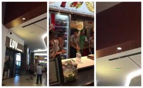 Ploaie intr-un mall din Constanta