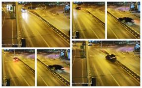 Accident bizar la Suceava. Şoferul şi pasagerul unui Audi au rupt-o la fugă (Video)