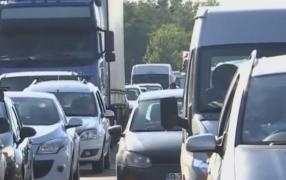 Mașini în coadă pe Autostrada A2