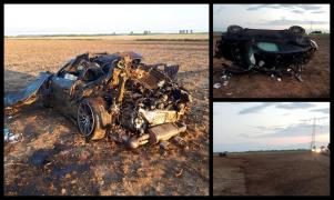 Un tânăr a murit la volanul unui Porsche, pe care l-a făcut praf, pe DN1