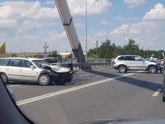 Accidentul de pe podul Agigea, în care au fost implicate şapte maşini, a fost filmat. Video cu momentul groaznic al impactului